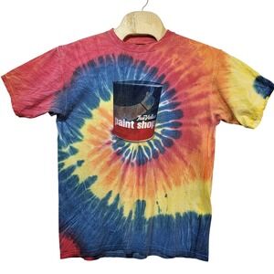 True Value Paint Shop Mens Tie Dye Graphic T-Shirt Multicolor Spiral XL